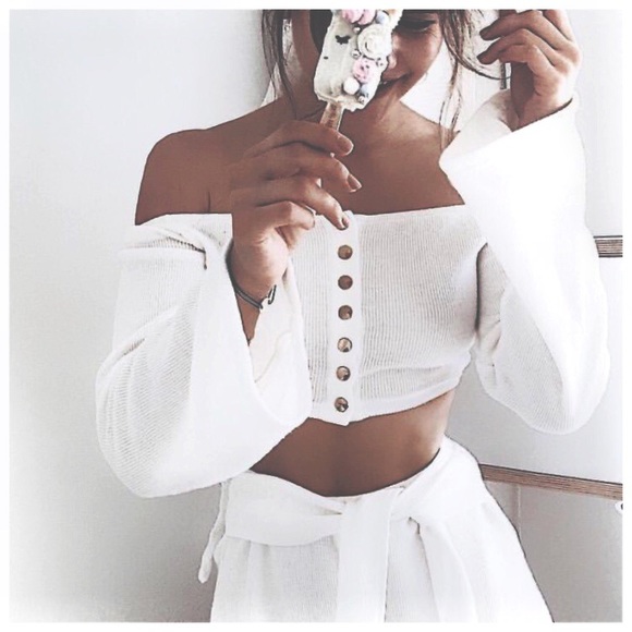 new⋆♡ off shoulder bell sleeve cover up - Picture 5 of 8